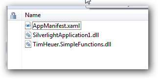 Current XAP package Current XAP package