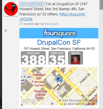 Seesmic Foursquare Plugin Seesmic Foursquare Plugin