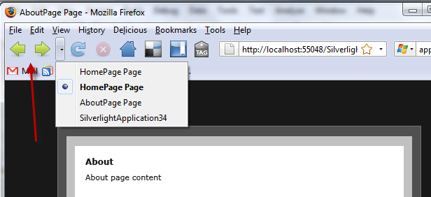 Navigation in-browser Navigation in-browser