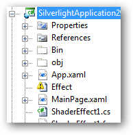 Project solution explorer Project solution explorer